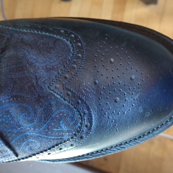 Dr Martens Unique Navy Blue Wingtips from the MIE COLLECTION. - Picture 2 of 4